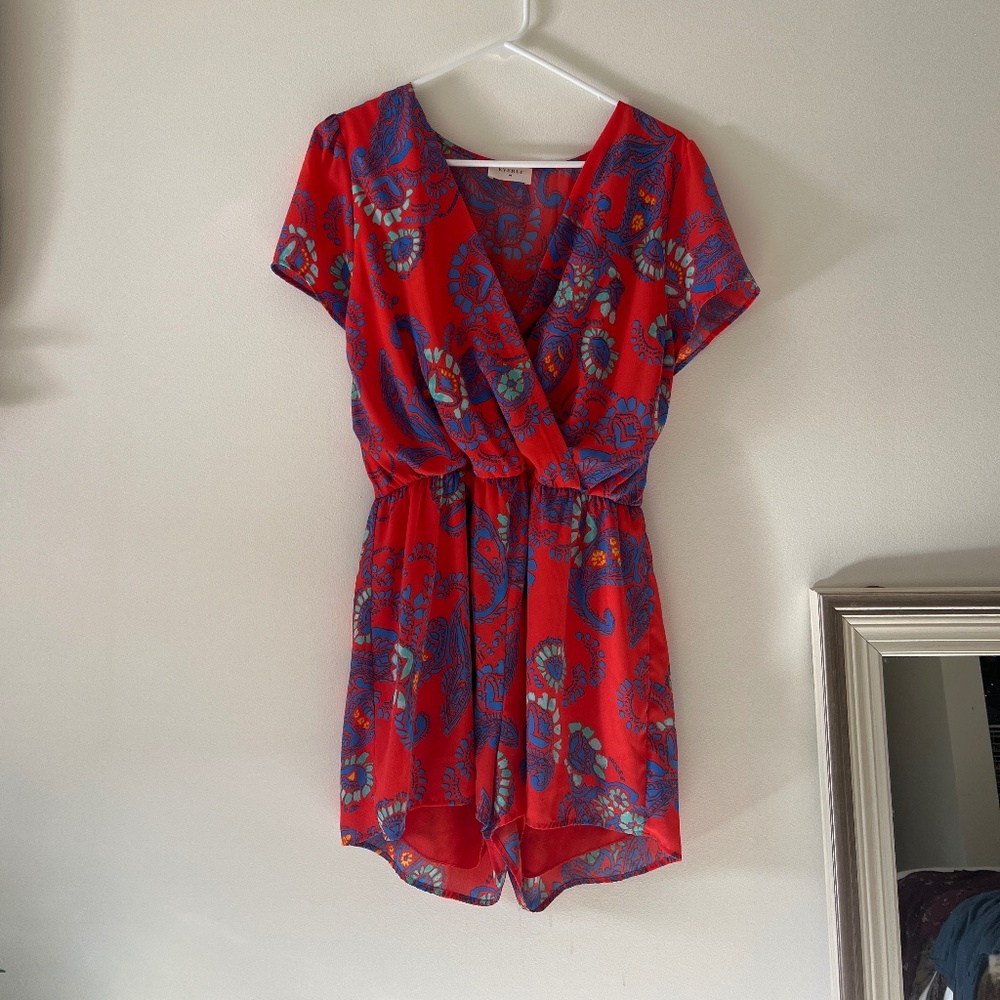 Women vibrant summer romper